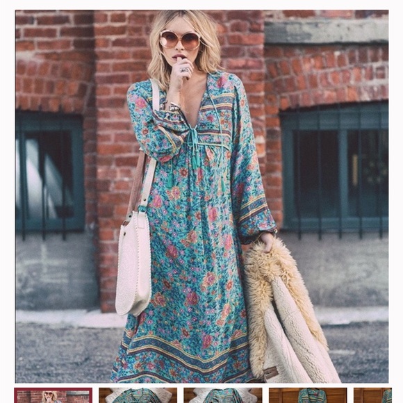 Spell Dresses & Skirts - SOLD ♍️☪️Folktown OG Turquoise boho midi small